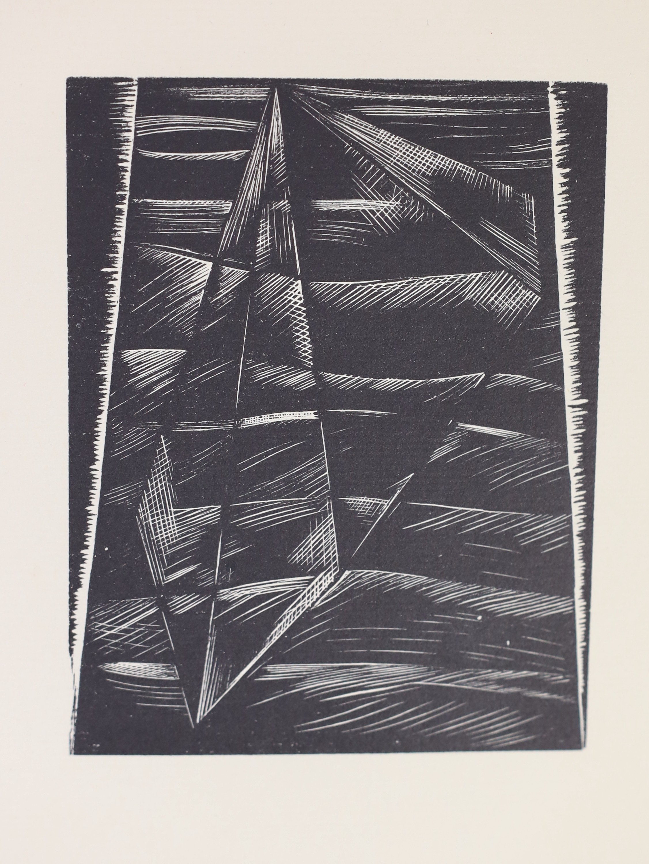 Bible in English - Nash, Paul [illustrator] - Genesis. Limited edition, one of 375, Authors presentation copy to his wife with signed inscription. Complete with 12 woodcut illustrations by Paul Nash. Original black paper